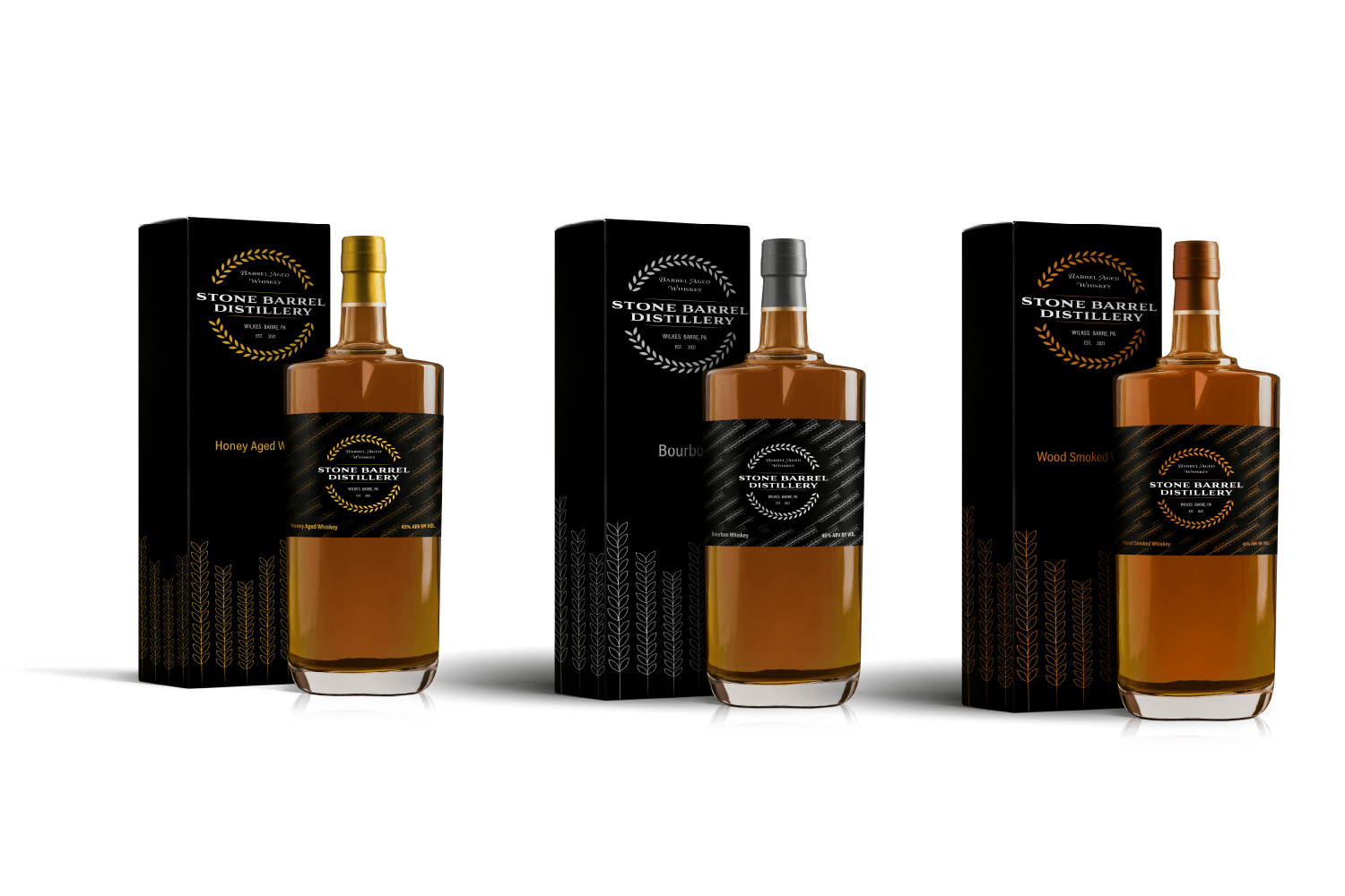 Stone Barrel Distillery Packaging